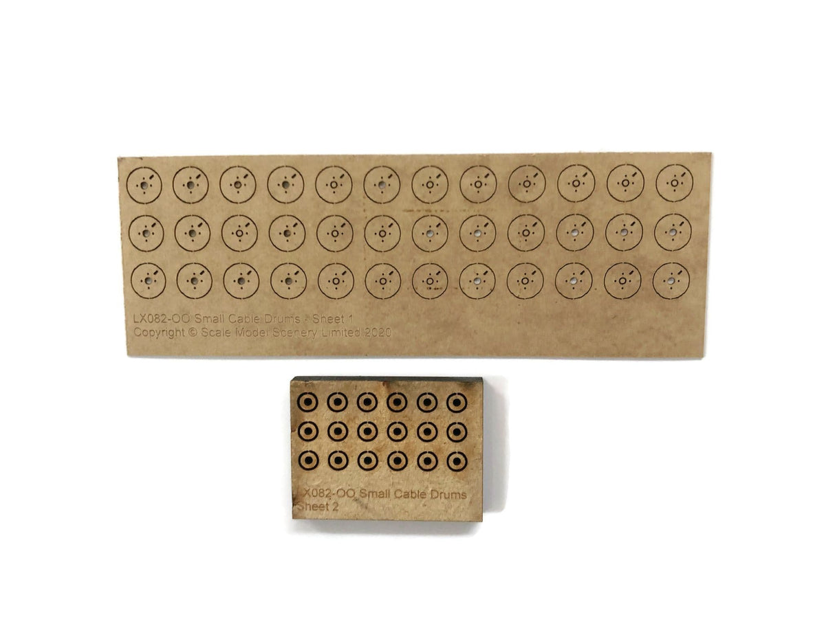 LX082-OO Small Cable Drums (Pack of 18) - OO/4mm/1:76