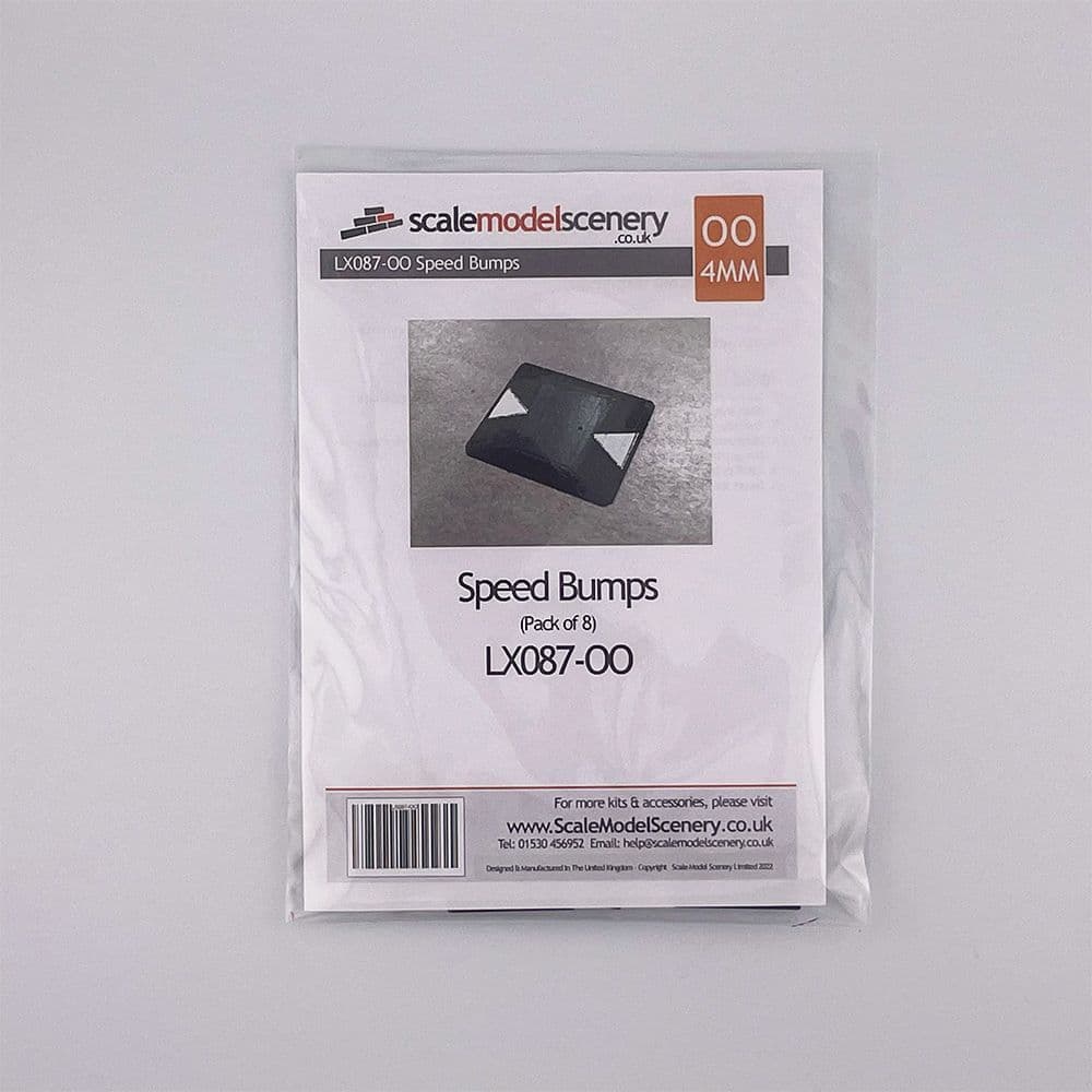 LX087-OO Speed Bumps (Pack of 8) OO/4mm/1:76