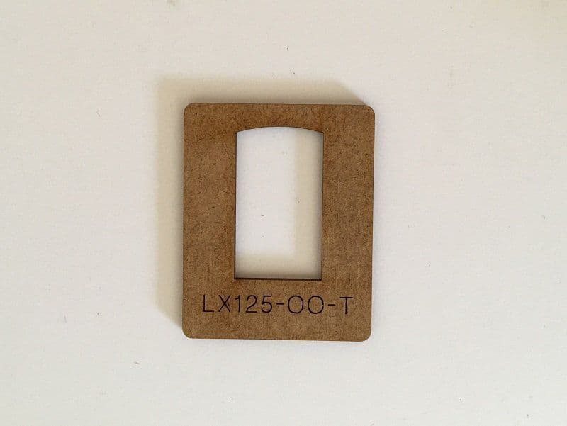LX125-OO-T Arched Top Industrial Windows Cutting Template
