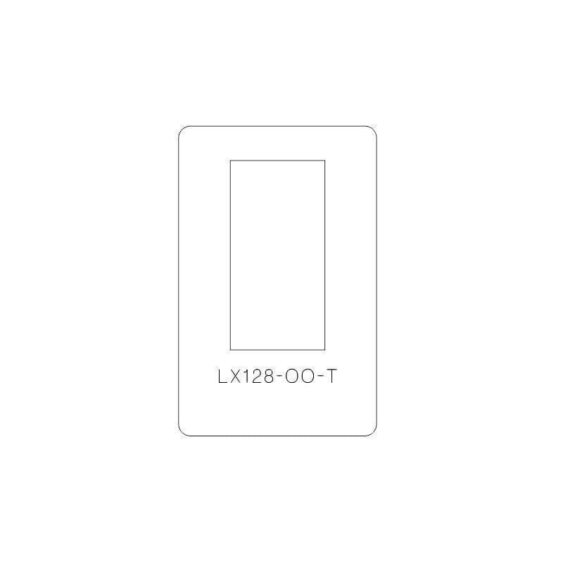 LX128-OO-T Narrow Single Pane Windows Cutting Template