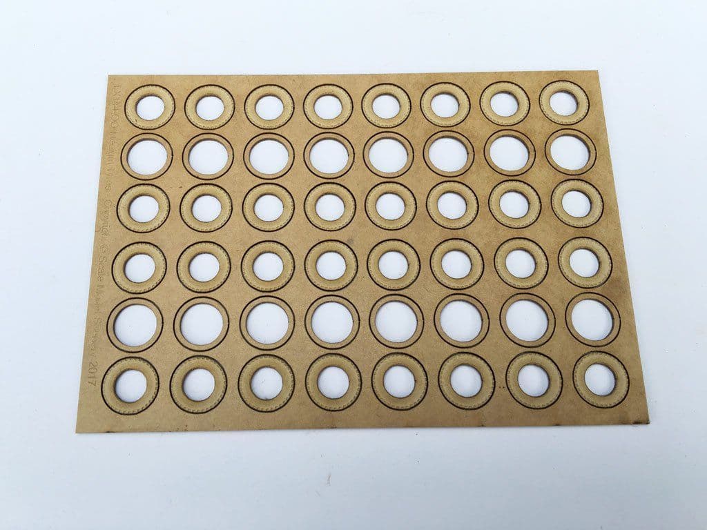 LX144-OO Laser Cut Tyres Medium Type OO/4mm/1:76