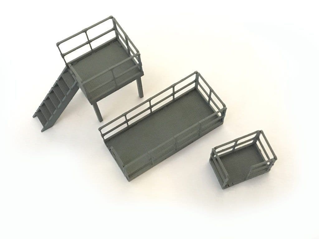 LX148-OO Relay Box/Trackside Platforms (Mixed pack) OO/4mm/1:76