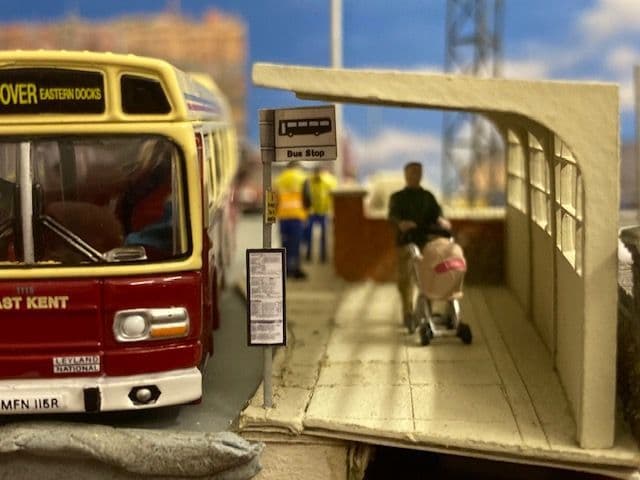 LX157-N 1960s/70's Modular Concrete Bus Shelters N/2mm/1:148