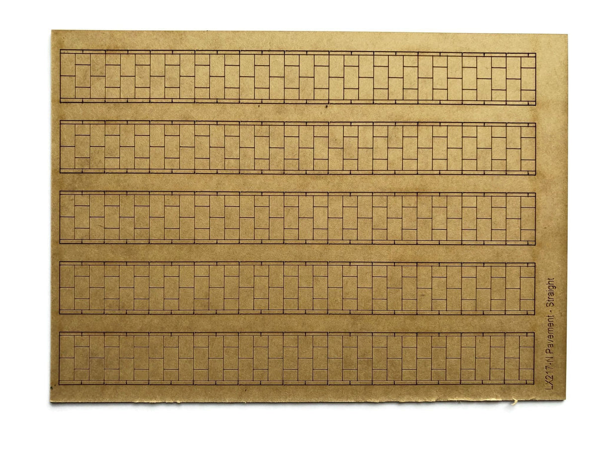 LX217-N Laser Cut Straight Pavement Strips - N/2mm/1:148