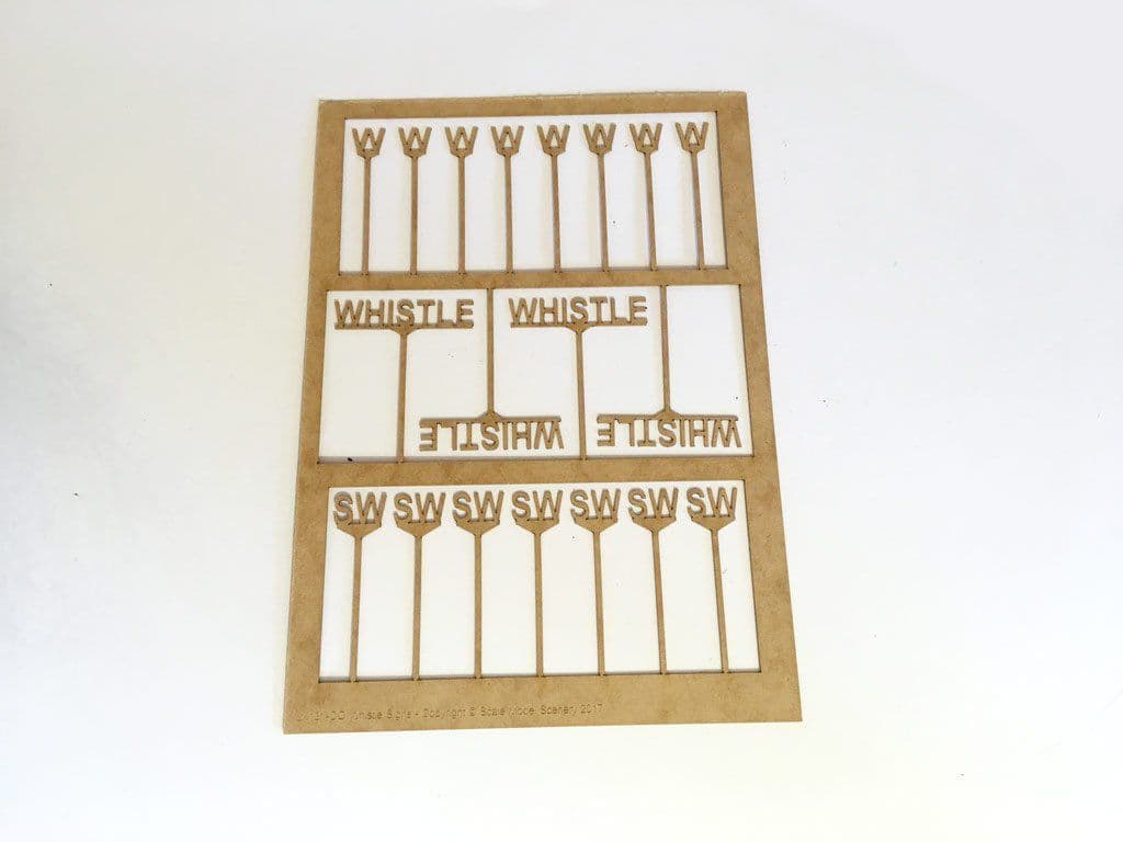 LX227-120 Whistle/Sound Whistle Signs (Pack of 19) - TT:120