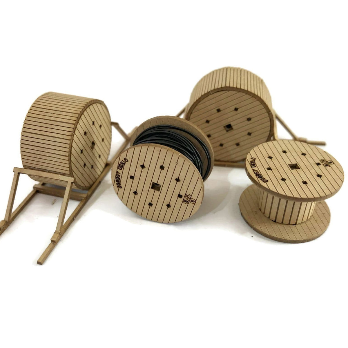 LX231-OO Large Cable Drums Wagon / Lorry Load - OO/4mm/1:76