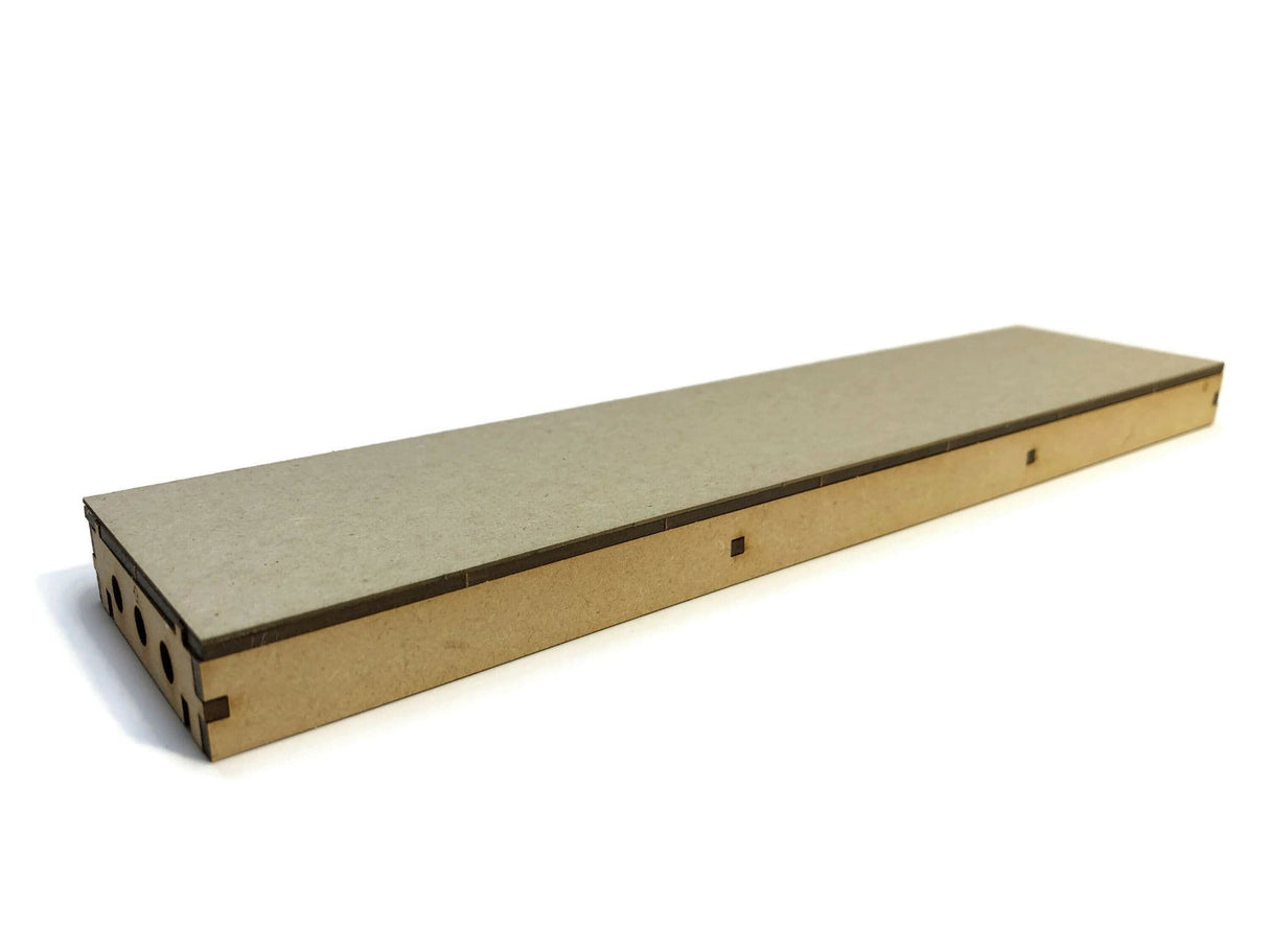 LX403-OO Single Sided Long Straight Platform (280mm x 66mm) (Pack of 2) - OO/4mm/1:76