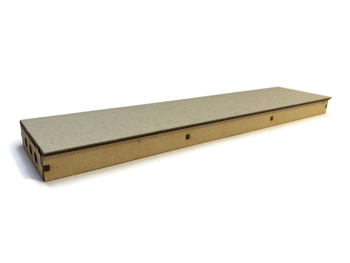 LX403-OO Single Sided Long Straight Platform (280mm x 66mm) (Pack of 2) - OO/4mm/1:76