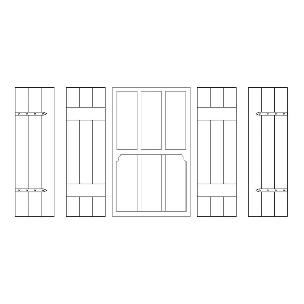 LX460-OO Shutters To Fit 12mm x 20mm Windows (Pack Of 12) - OO/4mm/1:76