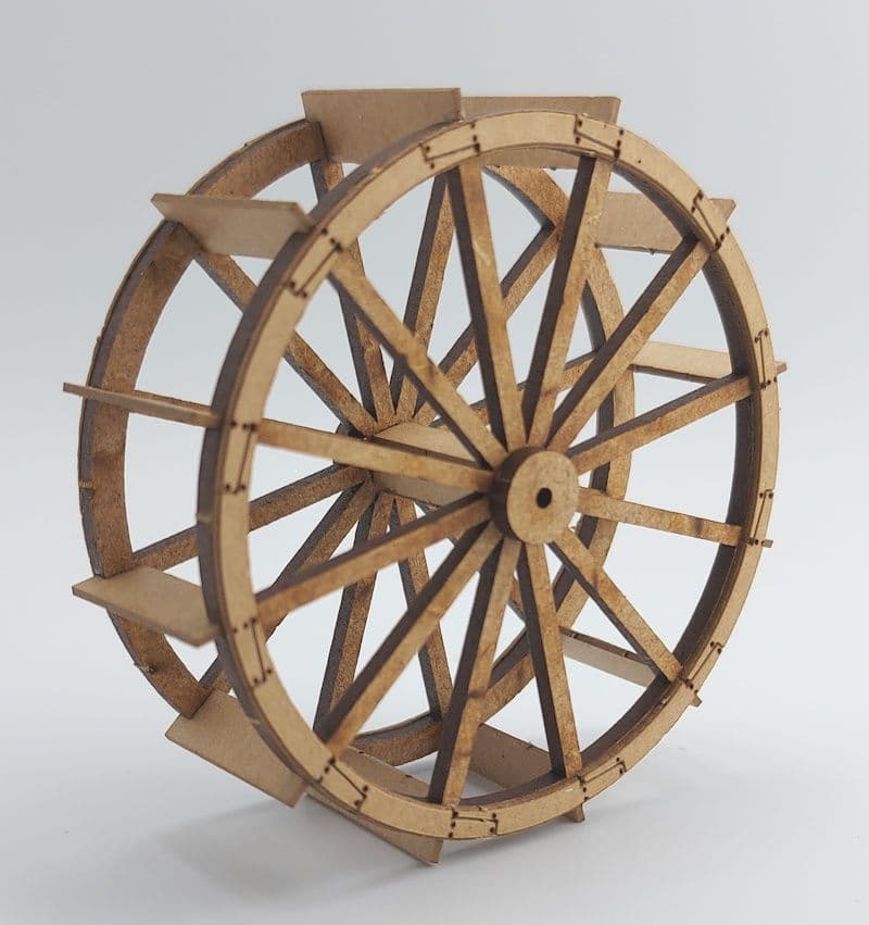 LX492-OO Undershot Waterwheel - OO/4mm/1:76