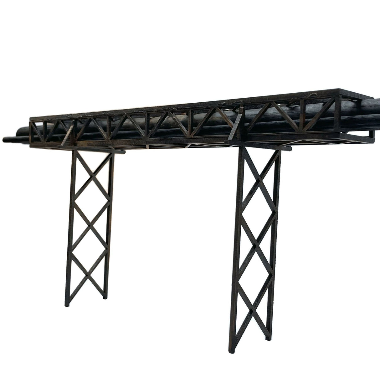 LX514-OO Industrial Pipe Bridge (200mm span x 86mm Clearance) - OO/4mm/1:76