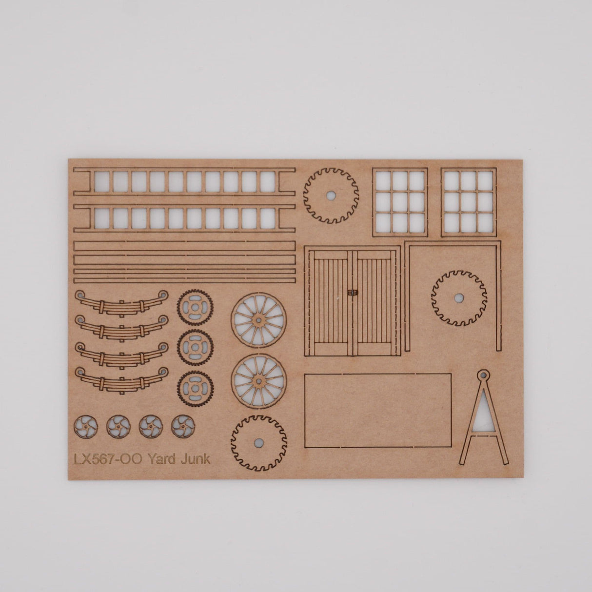 LX567-OO Yard Junk (Ladders, Planks, Saw Blades, Leaf Springs Etc) - OO/4mm/1:76