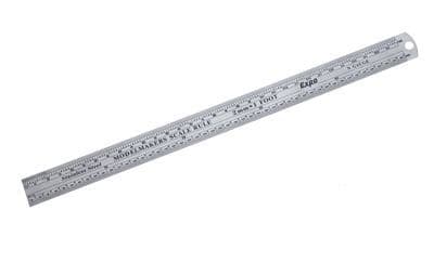 Model Makers Scale Ruler - N Gauge / 2mm - Steel