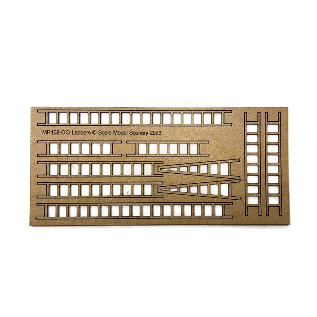 MP108-OO Wooden Ladders (Pack of 10) OO/4mm/1:76