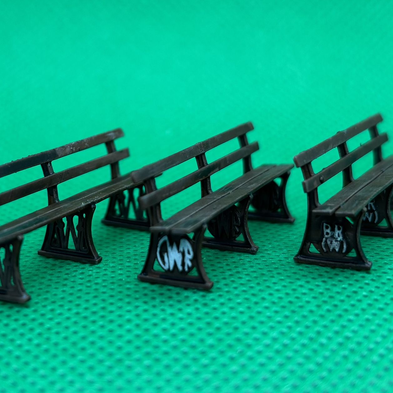 GWR Station Platform Benches - OO/4mm/1:76