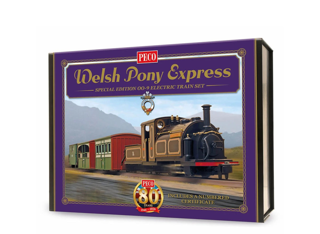 PECO GR1052 Welsh Pony Express Train Set | OO-9 Narrow Gauge