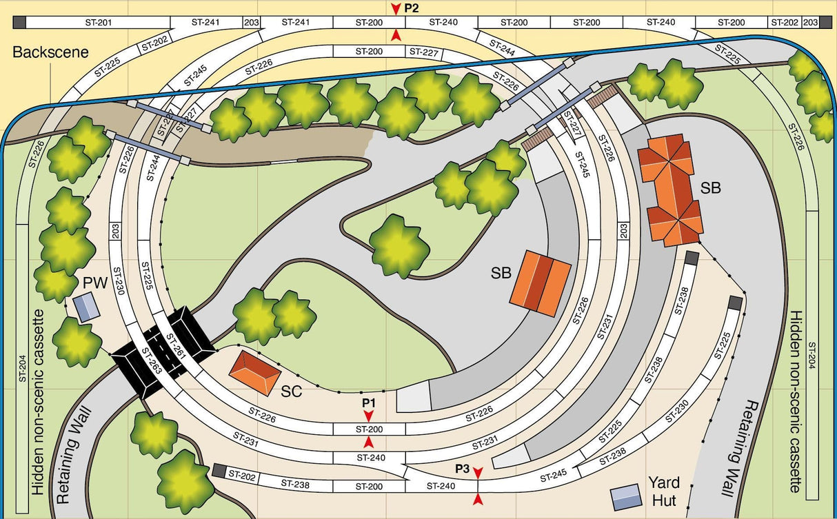 PECO OO Gauge Setrack Plan 7 Track Pack
