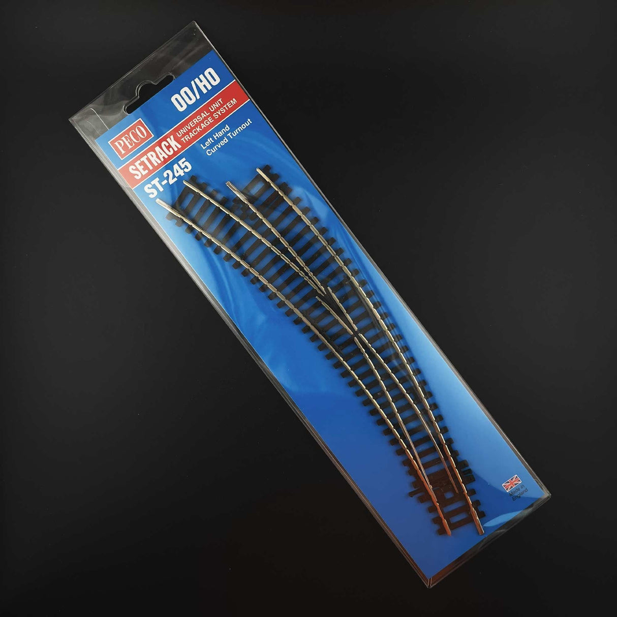 PECO Setrack ST-245 Curved L/H Point/Turnout
