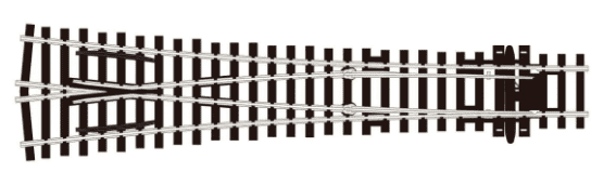 PECO STREAMLINE SL-E98 Y Point/Turnout, Large Radius
