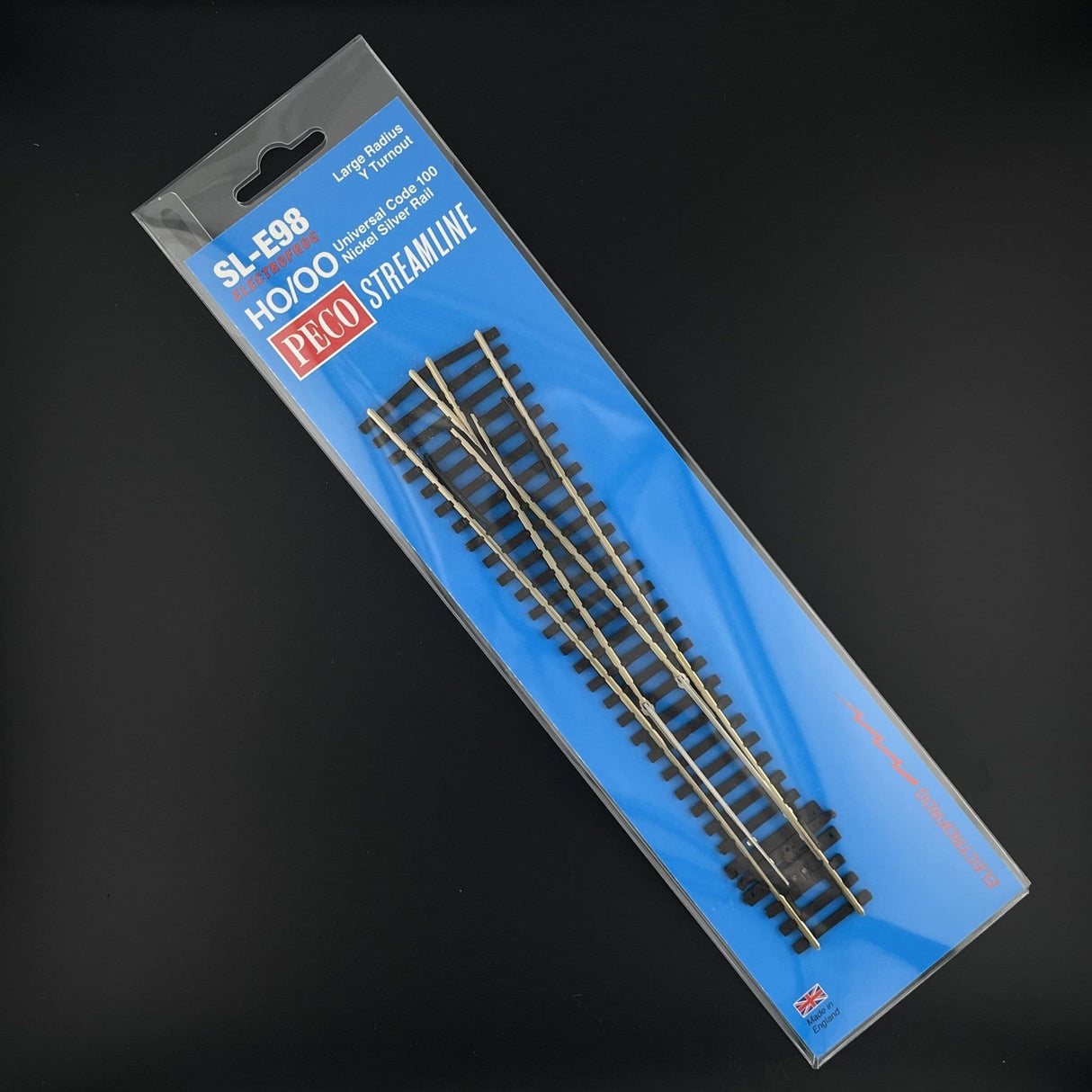 PECO STREAMLINE SL-E98 Y Point/Turnout, Large Radius