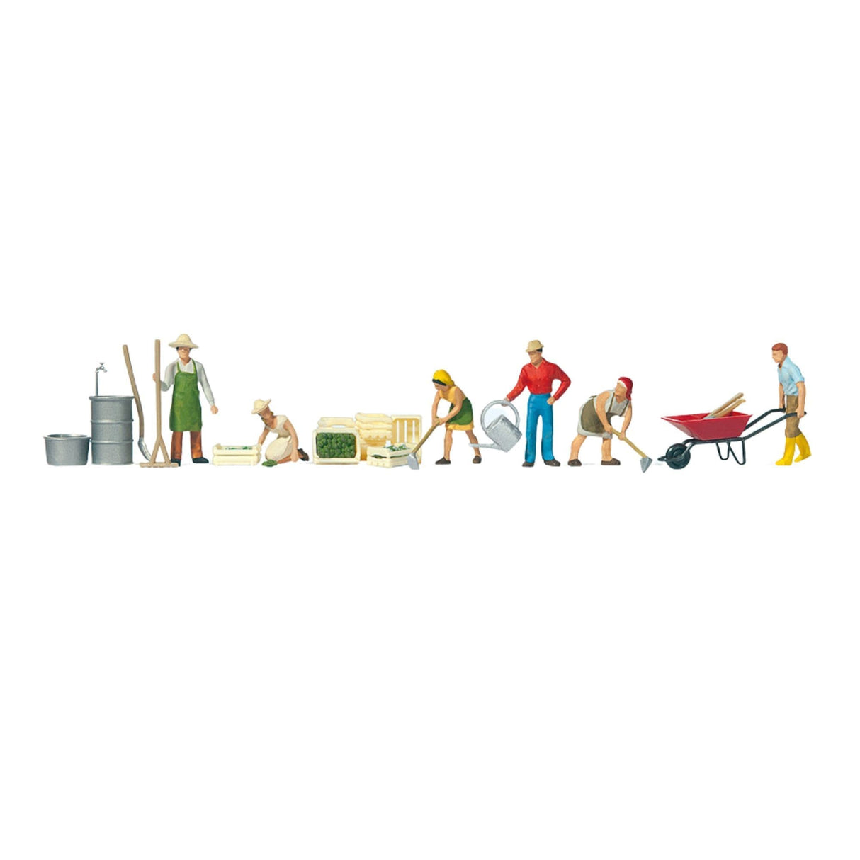 Preiser 10046 Gardeners With Equipment OO/HO
