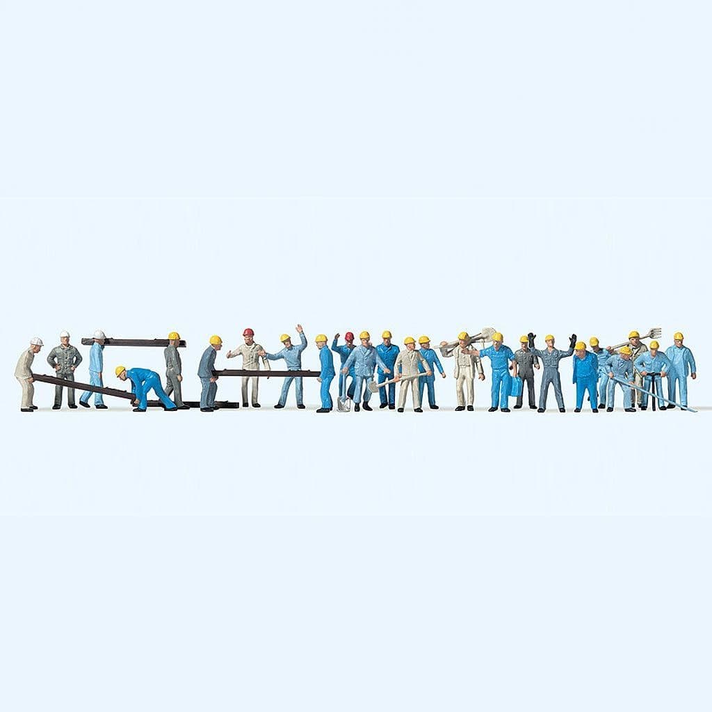 Preiser 14403 Track Workers With Sleepers & Tools (Pack of 24) OO/HO