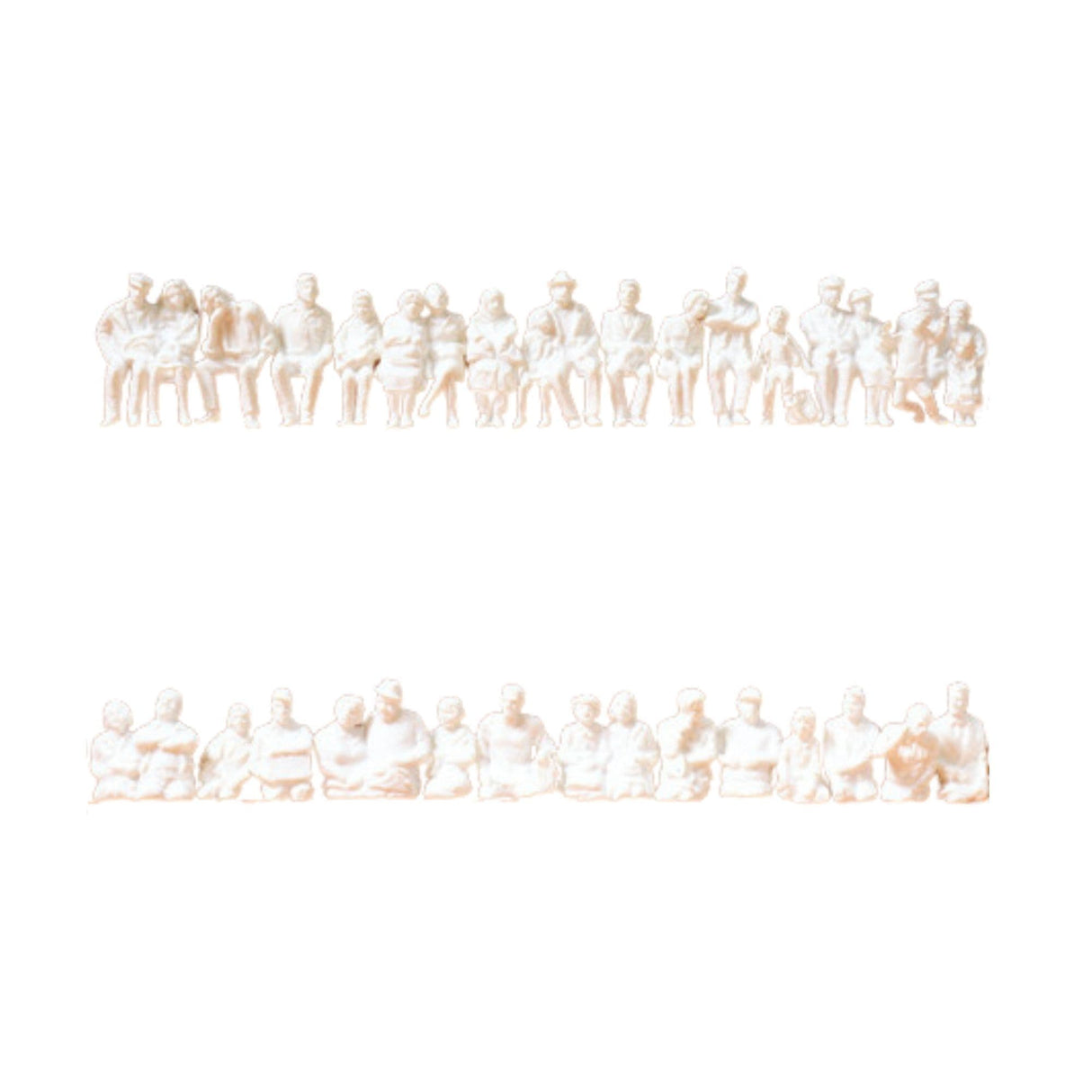 Preiser 16349 Seated Passengers For Buses & Trains (Pack of 36) OO/HO