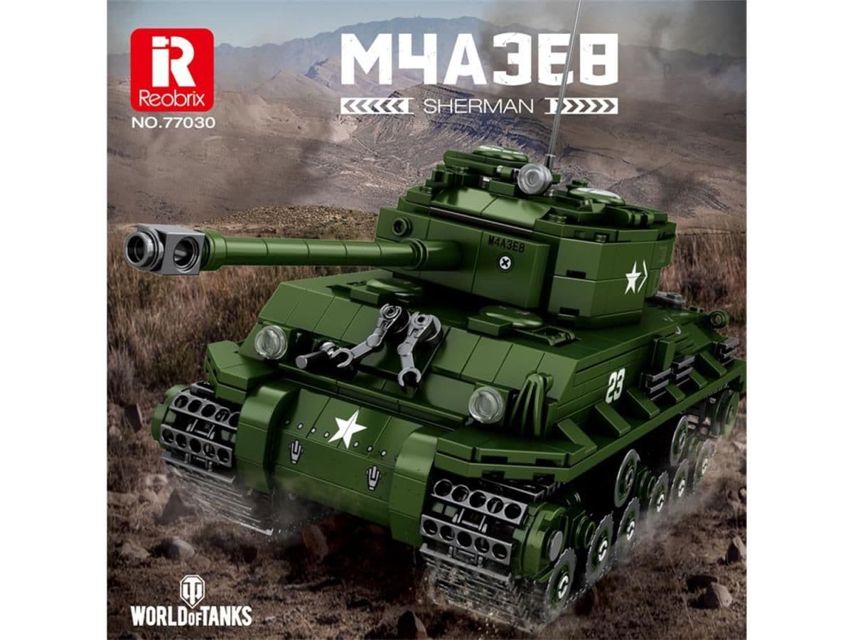 Reobrix World of Tanks Sherman 836pc Construction Set 77030