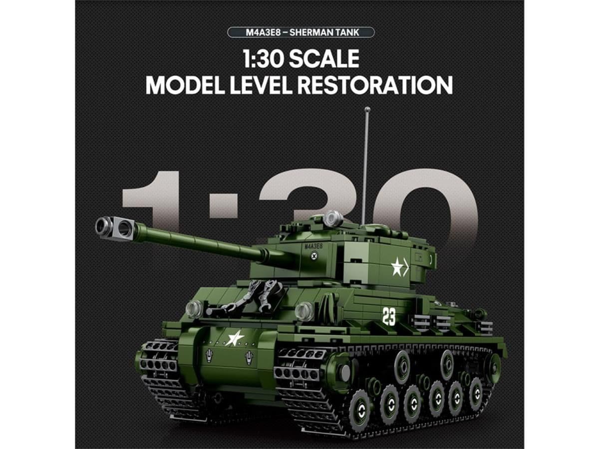 Reobrix World of Tanks Sherman 836pc Construction Set 77030