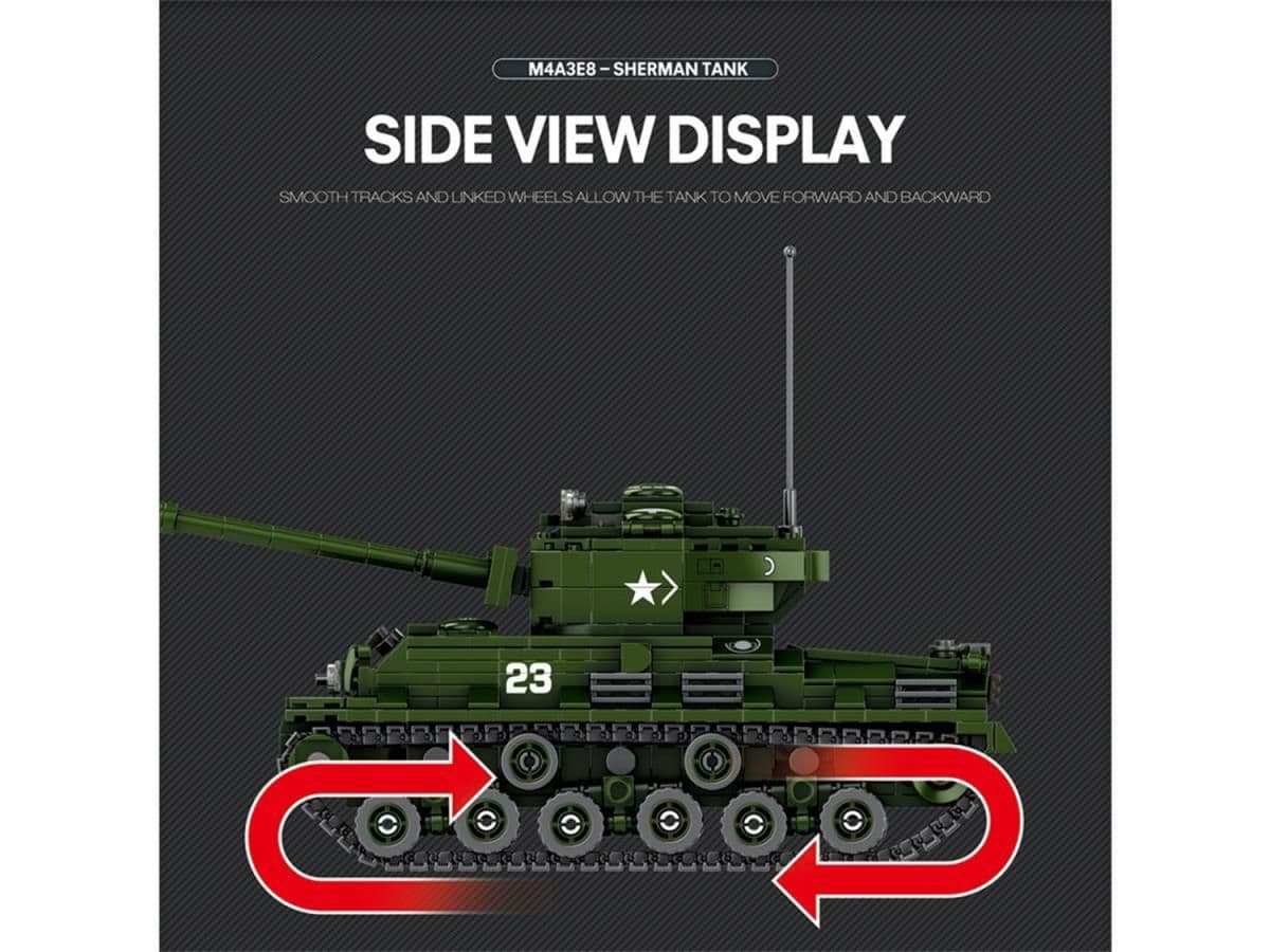 Reobrix World of Tanks Sherman 836pc Construction Set 77030