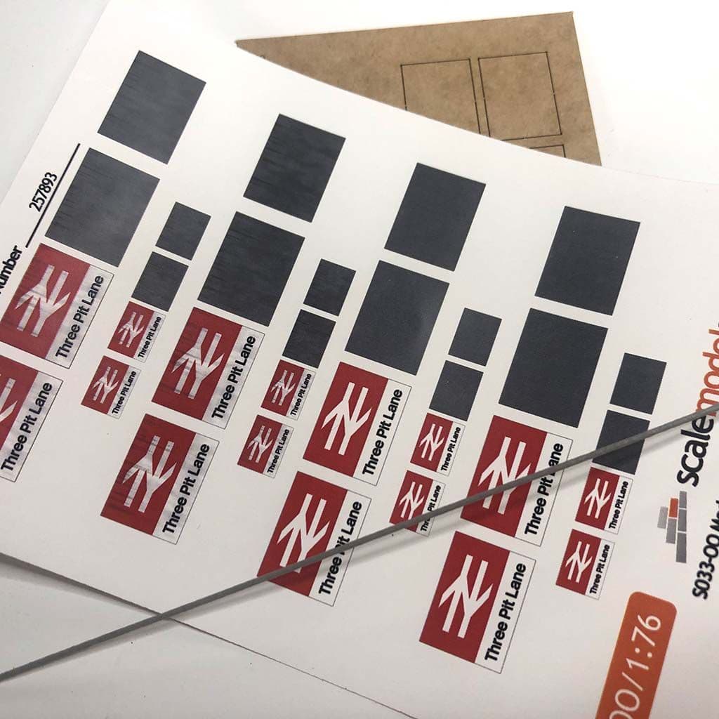 S033-OO Customised Modern British Rail Station Signs - OO/4mm/1:76