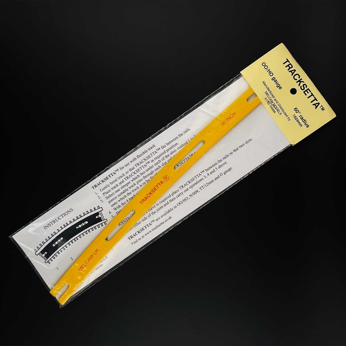 TAOOT60 Tracksetta Curved Track Laying Tool 60/1524mm Radius (For OO/HO Track)