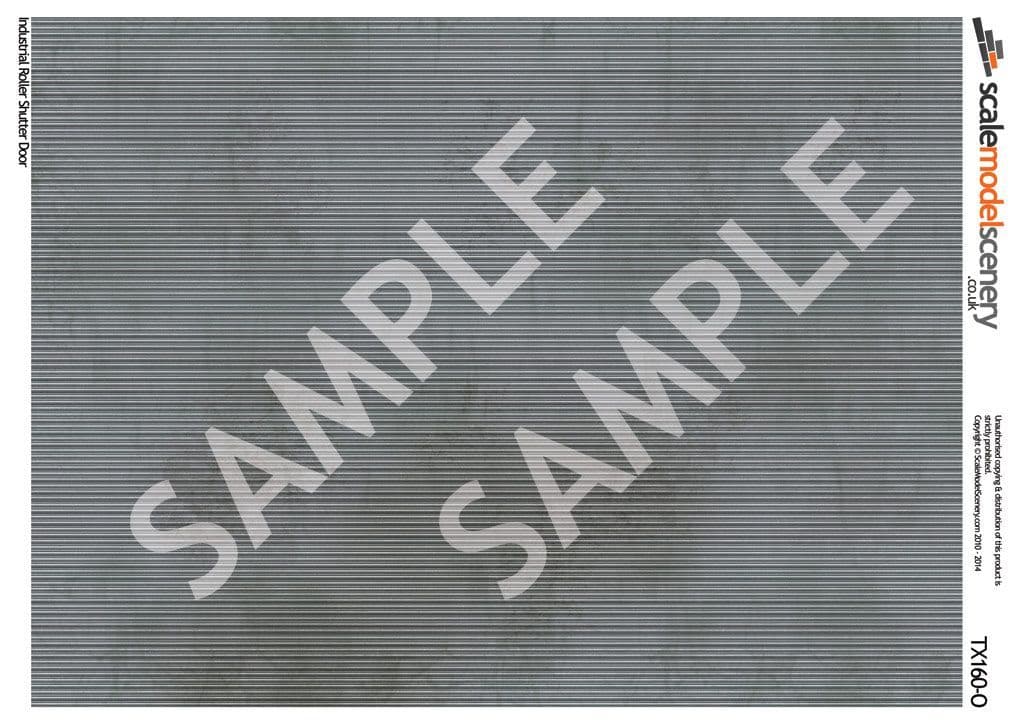TX160-O Industrial Roller Shutter Door Texture Paper (Pack of 5) - O/7mm/1:43