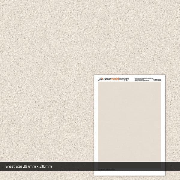 TX222-OO Magnolia Painted Rendered Wall Texture Paper (Pack of 5) - OO/4mm/1:76