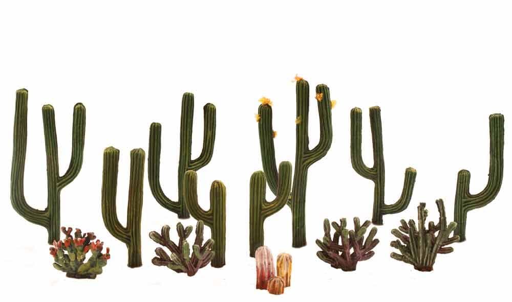Woodland Scenics ½"-2½" Classic Cactus Plants (13/Pk) TR3600