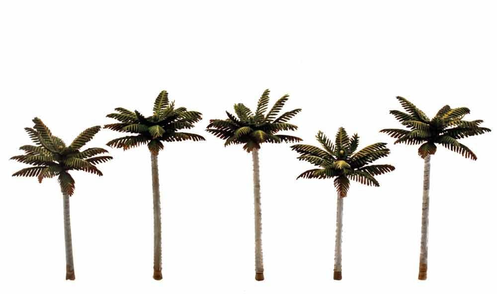 Woodland Scenics 4¾"-5¼" Classic Large Palm Trees (5/Pk) TR3598