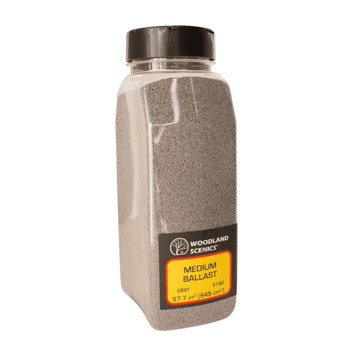Woodland Scenics B1382 Grey Ballast - Large Shaker Tub