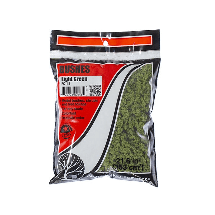 Woodland Scenics FC145 Light Green Bushes Bag