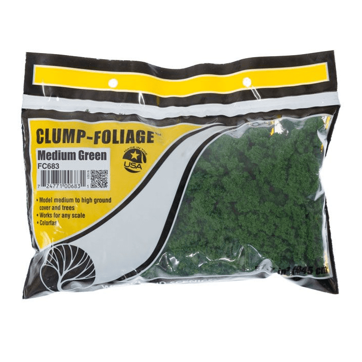 Woodland Scenics FC683 Medium Green Clump Foliage