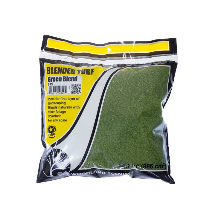 Woodland Scenics T49 Green Blended Turf Bag