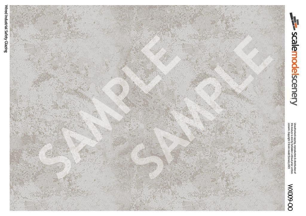 WX009-OO Grimy Industrial Glazing Sheets For OO Gauge / 4mm / 1:76