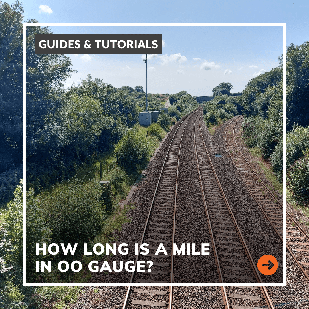 How long is a mile in OO gauge?