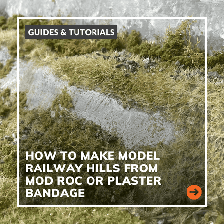 How To Make Model Railway Hills From Mod Roc or Plaster Bandage
