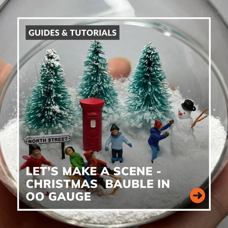 Building a Christmas Street Bauble Diorama in OO Gauge