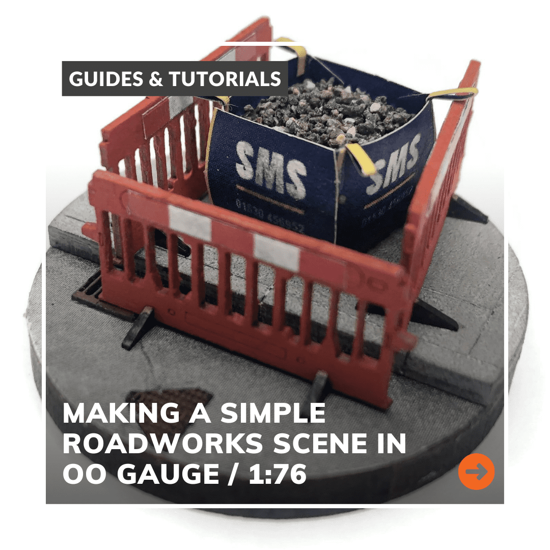 Modelling A Simple Roadworks Scene in OO / 1:76