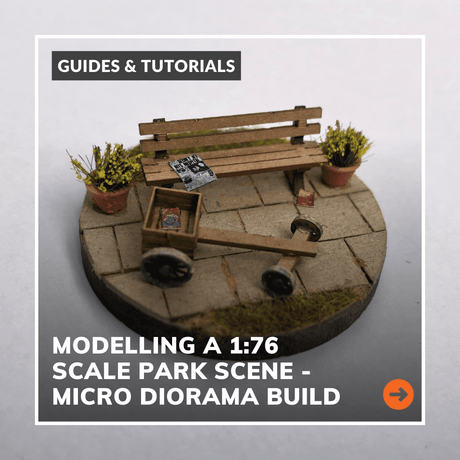 Modelling A 1/76 Scale Park Scene - Micro Diorama Build