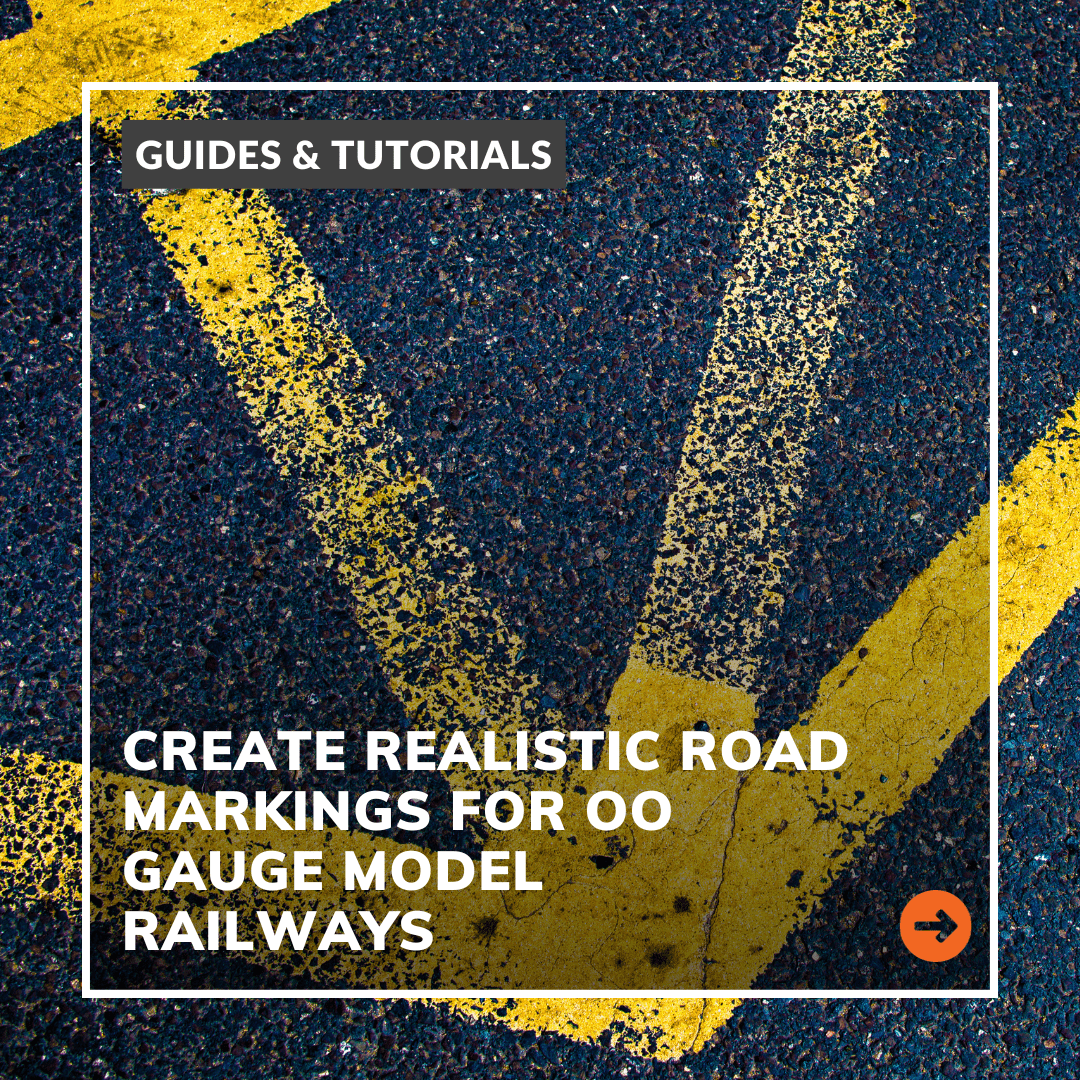 Realistic Road Markings For OO Gauge Model Railways Using Stencils