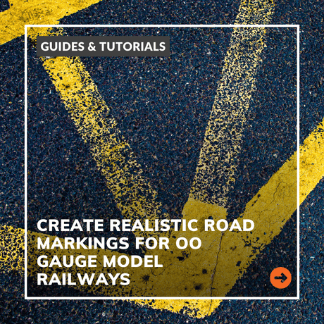 Realistic Road Markings For OO Gauge Model Railways Using Stencils