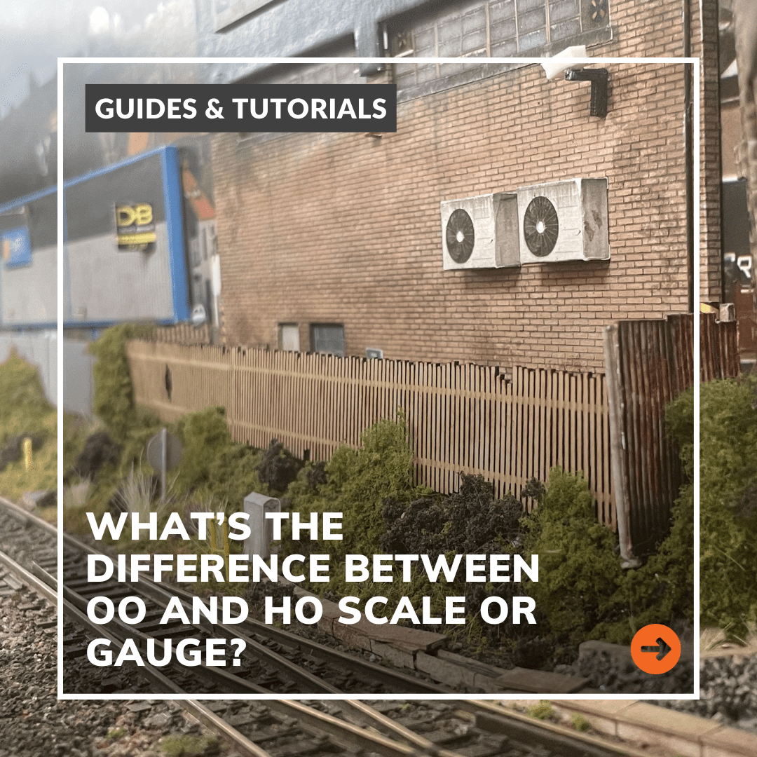 What's the difference between OO and HO scale or gauge?