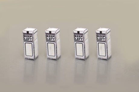 1950's Keep Left Bollards Non-Working (Pack Of 8) AX020-OO